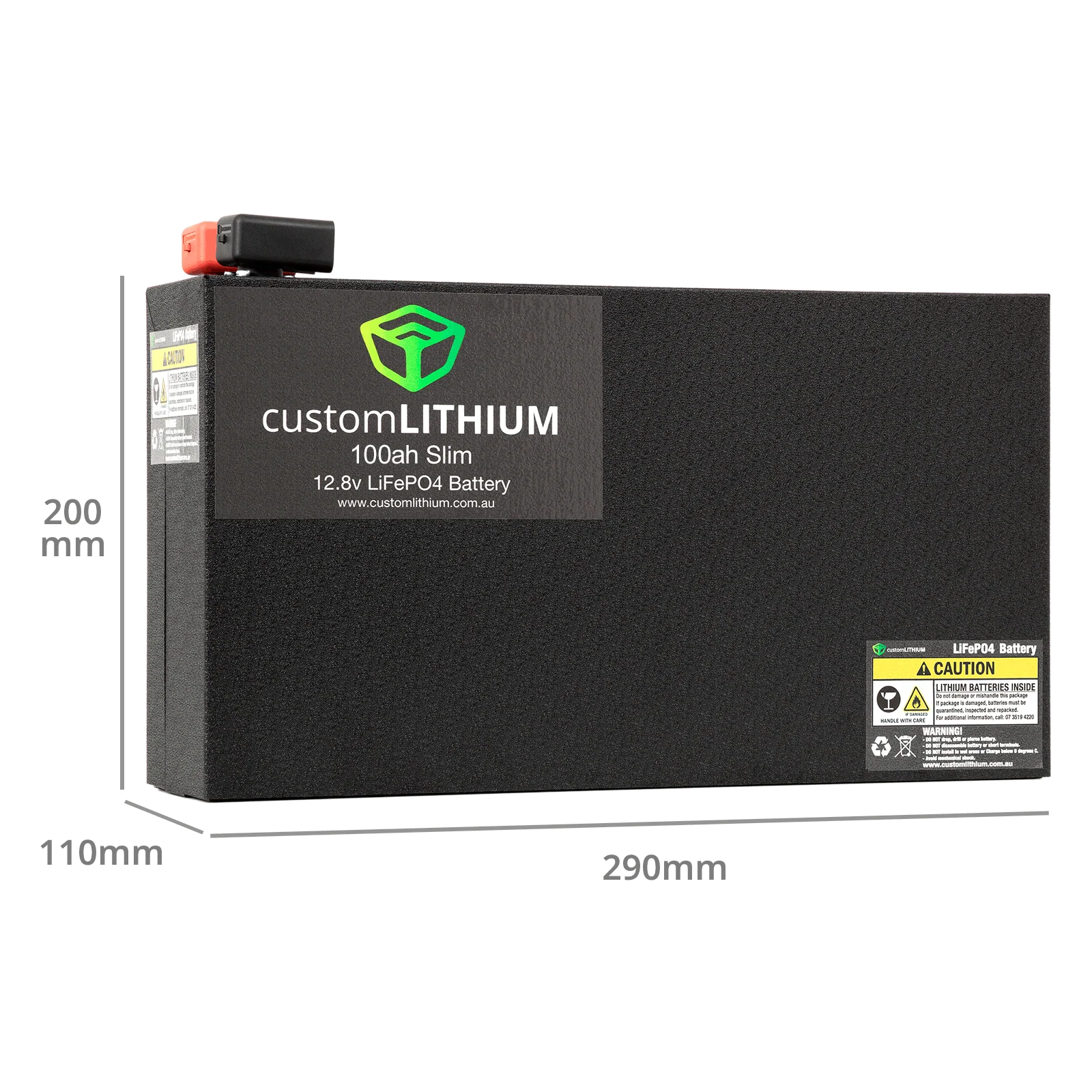 100Ah Slimline Lithium Battery