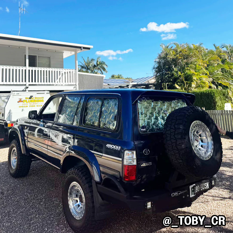 Stealth Black Solar Screens for Toyota Landcruiser 80 Series GXL - Image 6